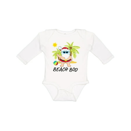 Inktastic Beach Bod-summer Santa Gift Baby Boy or Baby Girl Long Sleeve Bodysuit