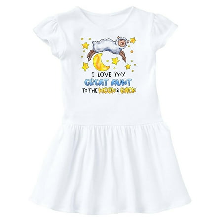 Inktastic I Love my Great Aunt to the Moon and Back Cute Sheep Gift Toddler Girl Dress
Inktastic I Love my Great Aunt to the Moon and Back Cute Sheep Gift Toddler Girl Dress