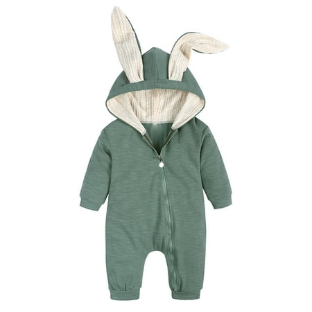Hunpta Infant Baby Boys Girls Solid Zipper Hooded Rabbit Ear Jumpsuit Romper Clothes
Hunpta Infant Baby Boys Girls Solid Zipper Hooded Rabbit Ear Jumpsuit Romper Clothes