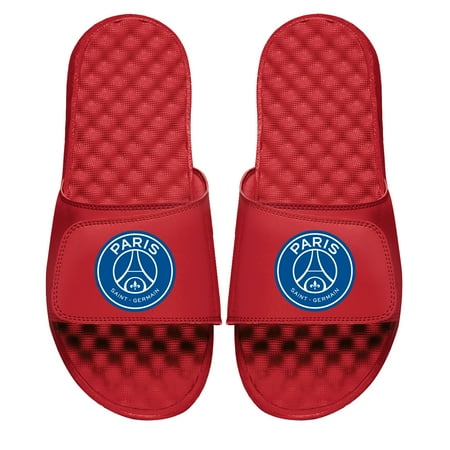Men s ISlide Red Paris Saint-Germain Logo Slide Sandals