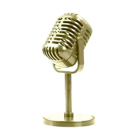Fake Microphone | Retro Microphone Props with Stand | Vintage Microphone Toy Prop Model Antique Prop Mic for Party Role Play Stage Table Decorations
Fake Microphone | Retro Microphone Props with Stand | Vintage Microphone Toy Prop Model Antique Prop Mic for Party Role Play Stage Table Decorations