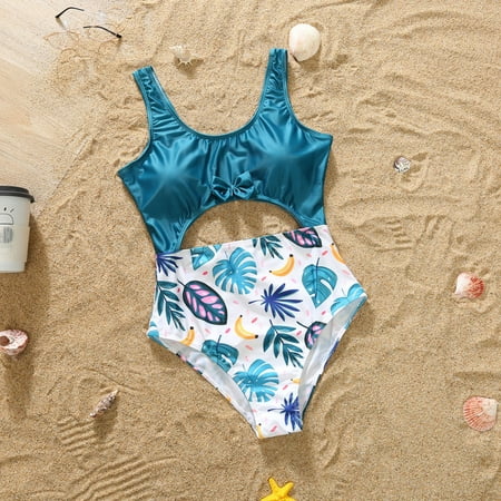 ERTUTUYI Parent Child Family One Piece Swimsuit Beach Pants Solid Color Bow Print Bikini Blue 6-9M
ERTUTUYI Parent Child Family One Piece Swimsuit Beach Pants Solid Color Bow Print Bikini Blue 6-9M