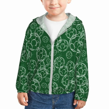 Goofa Soccer Printed Kids Zip-Up Hoodie Girls Boys UPF50+ Sun Protection Jacket Hooded Cooling Shirt-18 Months
Goofa Soccer Printed Kids Zip-Up Hoodie Girls Boys UPF50+ Sun Protection Jacket Hooded Cooling Shirt-18 Months