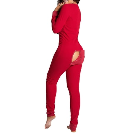 SUNSIOM Women Sexy Pajamas Sets Butt Flap Jumpsuit V Neck Overall Romper Onesies
SUNSIOM Women Sexy Pajamas Sets Butt Flap Jumpsuit V Neck Overall Romper Onesies