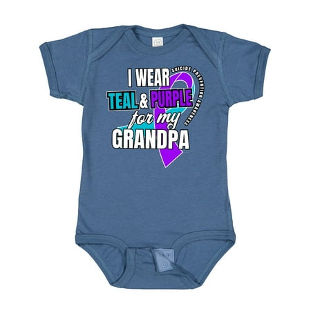 Inktastic Suicide Prevention I Wear Teal and Purple for My Grandpa Gift Baby Boy or Baby Girl Bodysuit
Inktastic Suicide Prevention I Wear Teal and Purple for My Grandpa Gift Baby Boy or Baby Girl Bodysuit