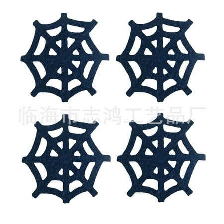 4pcs Spider Web Coasters Halloween Cup Mats Hollowed Coasters Dinner Table Decors
4pcs Spider Web Coasters Halloween Cup Mats Hollowed Coasters Dinner Table Decors