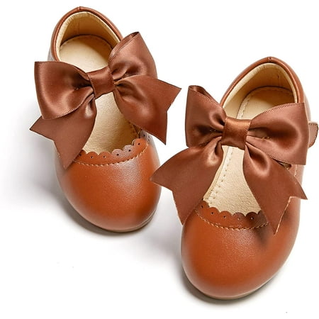 Toddler Girl Shoe School Party Girls Flat Flower Girl Mary Jane Dress Shoes