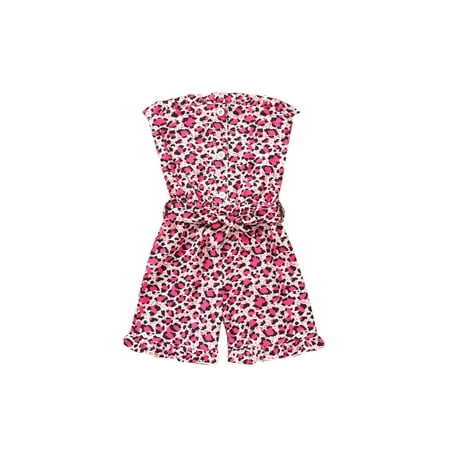 Bebiullo Summer Toddler Baby Girls Romper Strapless Ruffles Leopard Print Button Shorts Jumpsuit Pink 12-18 Months
Bebiullo Summer Toddler Baby Girls Romper Strapless Ruffles Leopard Print Button Shorts Jumpsuit Pink 12-18 Months
