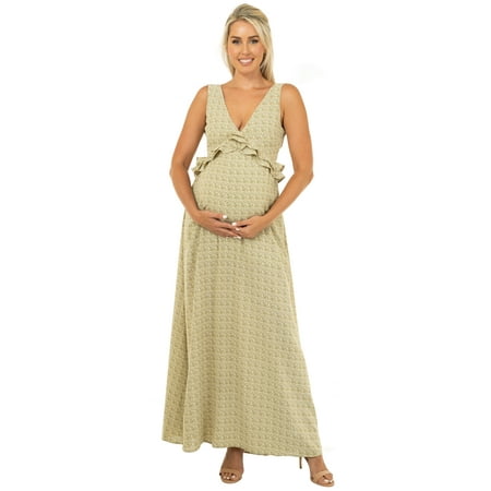 Paisley+Ruffles Maxi Dress