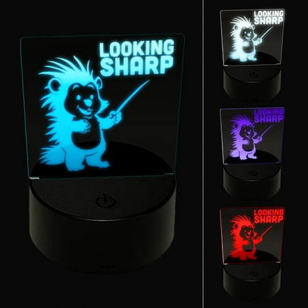 Looking Sharp with Cute Porcupine LED Night Light Sign 3D Illusion Desk Nightstand Lamp
Looking Sharp with Cute Porcupine LED Night Light Sign 3D Illusion Desk Nightstand Lamp