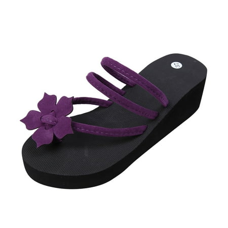 Cathalem Bohemia Styles High Heeled Platform Flower Custom Women Flip Flops Slippers Purple 39
Cathalem Bohemia Styles High Heeled Platform Flower Custom Women Flip Flops Slippers Purple 39