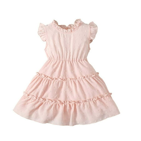 XIEULQP Baby Girl Clothes Toddler Girls Round Neck Fly Sleeve Switzerland Dot Cute Dress Summer Sundress of Casual Outfits Summer Dress Pink
XIEULQP Baby Girl Clothes Toddler Girls Round Neck Fly Sleeve Switzerland Dot Cute Dress Summer Sundress of Casual Outfits Summer Dress Pink