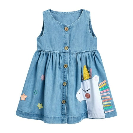 Xinhuaya Toddler Girl Sleeveless Denim Dress Kids Summer Sundress Beach Dresses Girl Casual Clothes 2-8 Years
Xinhuaya Toddler Girl Sleeveless Denim Dress Kids Summer Sundress Beach Dresses Girl Casual Clothes 2-8 Years