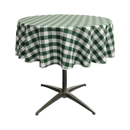 LA Linen Polyester Gingham Checkered 51-Inch Round Tablecloth Hunter Green and White
LA Linen Polyester Gingham Checkered 51-Inch Round Tablecloth Hunter Green and White