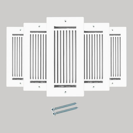Prima Decorative Hardware Cast Aluminum Floor Register Size 4 X 10 VR109 Pack of 5 - White With holes and matching screws
Prima Decorative Hardware Cast Aluminum Floor Register Size 4 X 10 VR109 Pack of 5 - White With holes and matching screws