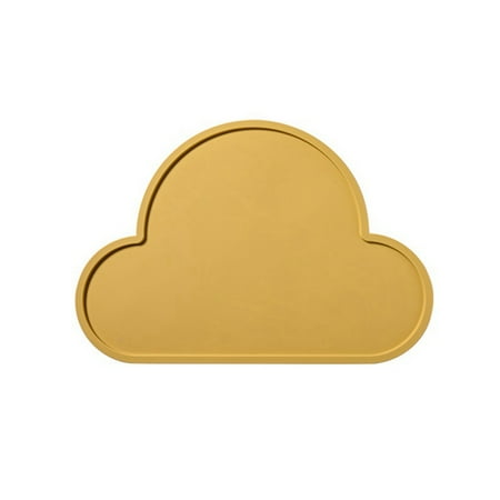 Silicone Placemat Cloud Shape Food Grade Heat Resistant Kids Plate Mat Kids Portable Placemat for Dining Table Yellow
Silicone Placemat Cloud Shape Food Grade Heat Resistant Kids Plate Mat Kids Portable Placemat for Dining Table Yellow