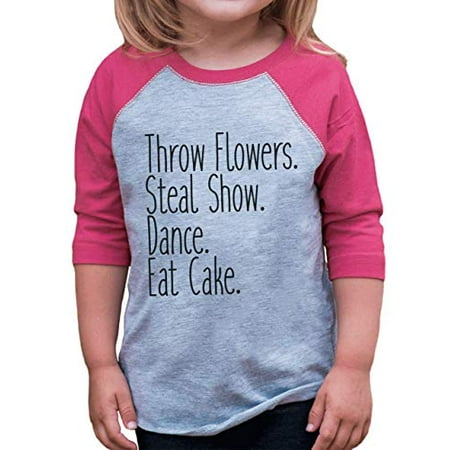 7 ate 9 Apparel Toddler Girl s Funny Wedding Pink Raglan