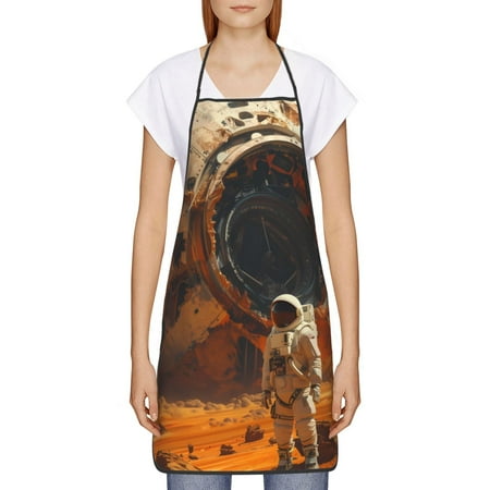 Goofa Bib Apron Unisex Aprons Adjustable Waterdrop Resistant Cooking Kitchen Apron for Chef Astronaut Exploring Mars Pattern Apron Bulk
Goofa Bib Apron Unisex Aprons Adjustable Waterdrop Resistant Cooking Kitchen Apron for Chef Astronaut Exploring Mars Pattern Apron Bulk