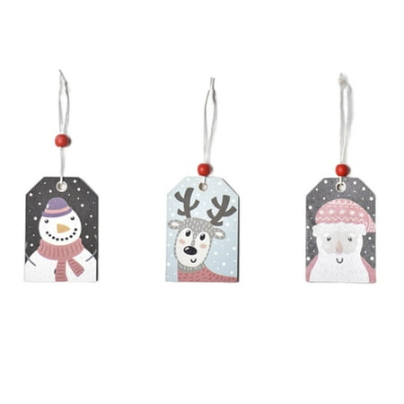 YIFU 3 Pcs/Set Christmas Ornament Hanging Reusable Durable Lightweight with String Exquisite Cartoon Snowman Wood Christmas Tree Pendant Gift
YIFU 3 Pcs/Set Christmas Ornament Hanging Reusable Durable Lightweight with String Exquisite Cartoon Snowman Wood Christmas Tree Pendant Gift