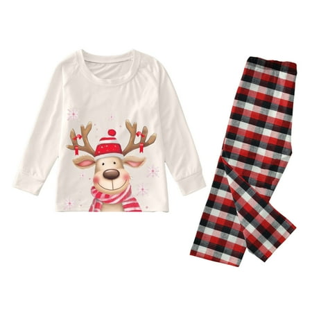 Matching Family Outfits Christmas Check Print Long Sleeve Round Neck Childrens Birthday Party Casual Family Matching Pajamas Beige 7 Years - 8 Years
Matching Family Outfits Christmas Check Print Long Sleeve Round Neck Childrens Birthday Party Casual Family Matching Pajamas Beige 7 Years - 8 Years