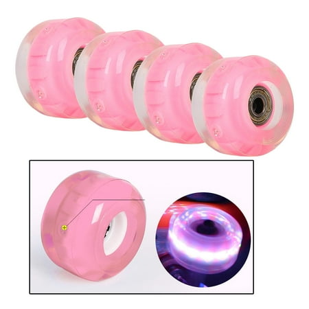 4Pcs up the Night Wheels for Skateboard Longboard Pink