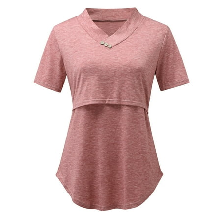 Tangnade Womens Sleeve Casual Tunic Maternity Tops For Breastfeeding Short T-shirt Maternity blouse Maternity Tops
Tangnade Womens Sleeve Casual Tunic Maternity Tops For Breastfeeding Short T-shirt Maternity blouse Maternity Tops