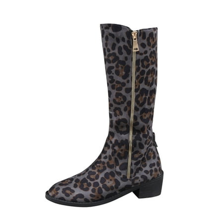 Ladies Fashion Vintage Suede Leopard Print Pointed Side Zipper Thick Heel Long Boots
Ladies Fashion Vintage Suede Leopard Print Pointed Side Zipper Thick Heel Long Boots