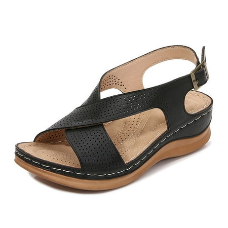 Mishuowoti sandals for women 2023 Women Sandals Summer Bohemian Vintage Style Slope Heel Sandals Comfortable Buckle Sandals
Mishuowoti sandals for women 2023 Women Sandals Summer Bohemian Vintage Style Slope Heel Sandals Comfortable Buckle Sandals