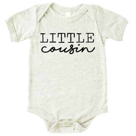 Little Cousin Bodysuits for Baby and Toddler Fun Family Outfits Natural Heather Bodysuit 18 Months
Little Cousin Bodysuits for Baby and Toddler Fun Family Outfits Natural Heather Bodysuit 18 Months