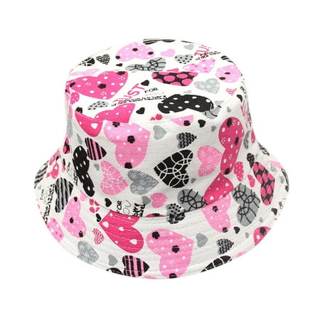 Relanfenk Baby Hats Toddler Kids Boys Girls Floral Pattern Bucket Sun Cap Hat