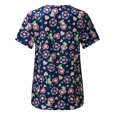 Womens Summer Tops Plus Size Women Animal Print Casual Short Sleeve V-neck Carer Top
Womens Summer Tops Plus Size Women Animal Print Casual Short Sleeve V-neck Carer Top