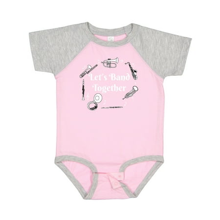 Inktastic Band Together White Text Gift Baby Boy or Baby Girl Bodysuit