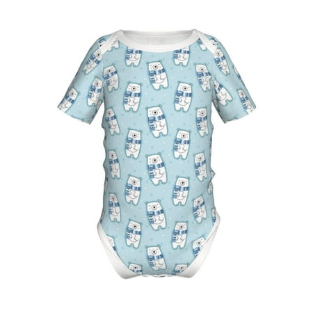 Coaee blue Scarf Bear for Soft Baby Short-Sleeve Bodysuit Baby Climbing Clothes Baby Girls Boys Bodysuit Romper-6 Months
Coaee blue Scarf Bear for Soft Baby Short-Sleeve Bodysuit Baby Climbing Clothes Baby Girls Boys Bodysuit Romper-6 Months