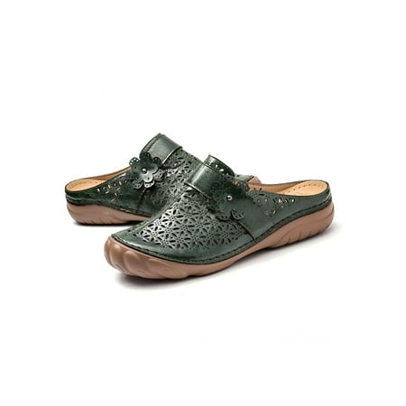 GENILU Women s Casual Slippers Summer Beach Graden Shoes Hollow Beathable Lightweight PU Leather Non Slip Sandals Indoor Outdoor
GENILU Women s Casual Slippers Summer Beach Graden Shoes Hollow Beathable Lightweight PU Leather Non Slip Sandals Indoor Outdoor