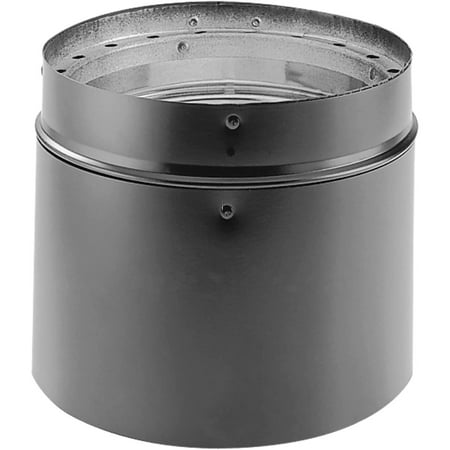 POIUIjyd 8685 6 in. Dura-Vent DVL Adjustable 3 in.-5 in. Double-Wall Black Pipe
