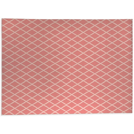 Lattice Work Peach Kitchen Mat by Kavka Designs