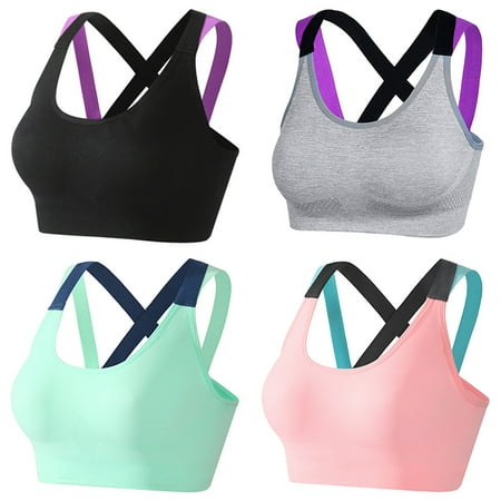 4Units Women s Cross Sling Sports Bra Yoga Enhanced Top Running Shorts Fitness Top Breathable Sports Bra Gym Sportswear(Multicolor XL)
4Units Women s Cross Sling Sports Bra Yoga Enhanced Top Running Shorts Fitness Top Breathable Sports Bra Gym Sportswear(Multicolor XL)
