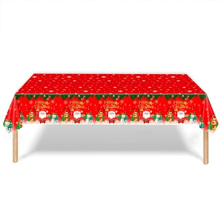 XIAOFFENN Disposable Tablecloth Creative PVC Christmas Print Tablecloth Table Party Decor
XIAOFFENN Disposable Tablecloth Creative PVC Christmas Print Tablecloth Table Party Decor