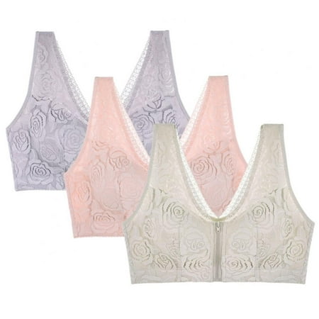 Valcatch 3 Pack Women s Zip Front Sports Bra Plus Size Thin Wirefree Full Coverage Lace Bra Shockproof Yoga Bralette
Valcatch 3 Pack Women s Zip Front Sports Bra Plus Size Thin Wirefree Full Coverage Lace Bra Shockproof Yoga Bralette