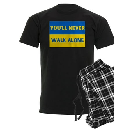CafePress - You Ll Never Walk Alone Pro Ukraine Pajamas - Men s Dark Pajamas