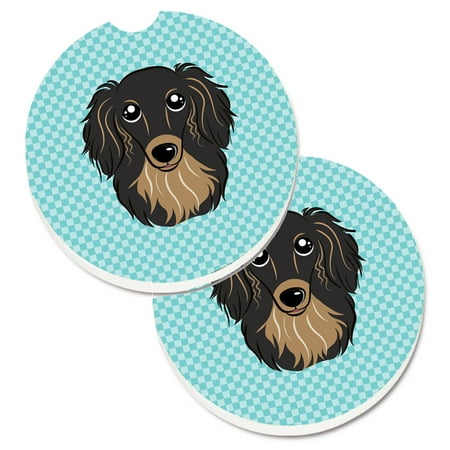Carolines Treasures BB1151CARC Checkerboard Blue Longhair Black and Tan Dachshund Set of 2 Cup Holder Car Coasters
Carolines Treasures BB1151CARC Checkerboard Blue Longhair Black and Tan Dachshund Set of 2 Cup Holder Car Coasters