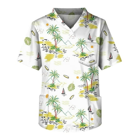 HHei_K Nurse Scrubs Plus Size Halloween Printed Scrub Working Uniform Tops For Men s Cross V-Neck Short Sleeve Fun T-Shirts Workwear Tee With Pockets
HHei_K Nurse Scrubs Plus Size Halloween Printed Scrub Working Uniform Tops For Men s Cross V-Neck Short Sleeve Fun T-Shirts Workwear Tee With Pockets
