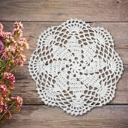 QUEENTRADE Handmade Crochet Lace Cotton Doily Coasters Table Placemats Doilies Decoration 4pcs 7.9 -White
QUEENTRADE Handmade Crochet Lace Cotton Doily Coasters Table Placemats Doilies Decoration 4pcs 7.9 -White