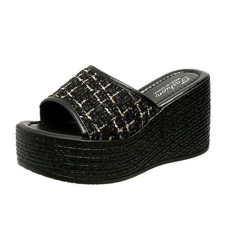 Sandals for Women Memory Foam Slip on Sandals for Women Comfortable Fashion Spring Summer Women Sandals Wedge Heel High Heel Solid Color Slip On Fish Mouth Open Toe Breathable And Comfortable
Sandals for Women Memory Foam Slip on Sandals for Women Comfortable Fashion Spring Summer Women Sandals Wedge Heel High Heel Solid Color Slip On Fish Mouth Open Toe Breathable And Comfortable