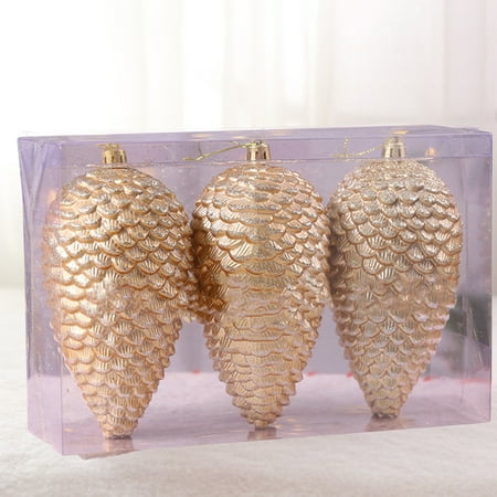 KUNyu 1 Box Christmas Tree Pine Cones Ornaments Artificial Pine Cone Hanging Pendant with Lanyard for Christmas Home Decor
KUNyu 1 Box Christmas Tree Pine Cones Ornaments Artificial Pine Cone Hanging Pendant with Lanyard for Christmas Home Decor