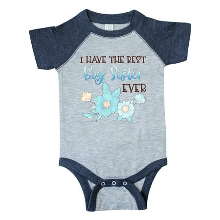 Inktastic I Have the Best Big Sister Ever with Blue Flowers Gift Baby Boy or Baby Girl Bodysuit
Inktastic I Have the Best Big Sister Ever with Blue Flowers Gift Baby Boy or Baby Girl Bodysuit