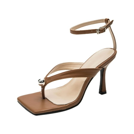 Sentuca Women s Shoes Fashion Solid Color Minimalistic Metal Beads Clip Toe Heel Sandals Slippers Flip Flop
Sentuca Women s Shoes Fashion Solid Color Minimalistic Metal Beads Clip Toe Heel Sandals Slippers Flip Flop