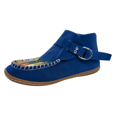 Hinvhai Womens Summer Shoes Clearance Women s Shoes Round Toe Retro Cartoon Print Ethnic Style Suede Buckle Flat Casual Shoes Blue 5.5(36)
Hinvhai Womens Summer Shoes Clearance Women s Shoes Round Toe Retro Cartoon Print Ethnic Style Suede Buckle Flat Casual Shoes Blue 5.5(36)