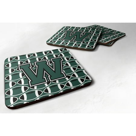 Carolines Treasures CJ1071-WFC Letter W Football Green and White Foam Coaster Set of 4 3 1/2 x 3 1/2 multicolor
Carolines Treasures CJ1071-WFC Letter W Football Green and White Foam Coaster Set of 4 3 1/2 x 3 1/2 multicolor