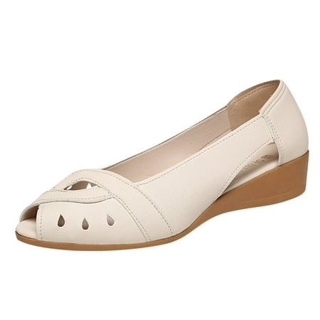 Casual Shoes For Women Fashion Spring And Summer Women Casual Shoes Shoes Shallow Mouth Flat Large Size Fish Mouth Wedge Soft Bottom Casual Shoes Pu Beige 42
Casual Shoes For Women Fashion Spring And Summer Women Casual Shoes Shoes Shallow Mouth Flat Large Size Fish Mouth Wedge Soft Bottom Casual Shoes Pu Beige 42